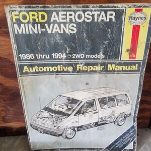 Haynes Repair Manual 1476 Ford Aerostar Mini Vans 2WD 2.3L/2.8L/3.0L 1986-1994